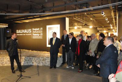 Goethe-Institut Ljubljana, opening of the exhibition Bauhaus twenty-21 in Jakopič Gallery, 2010