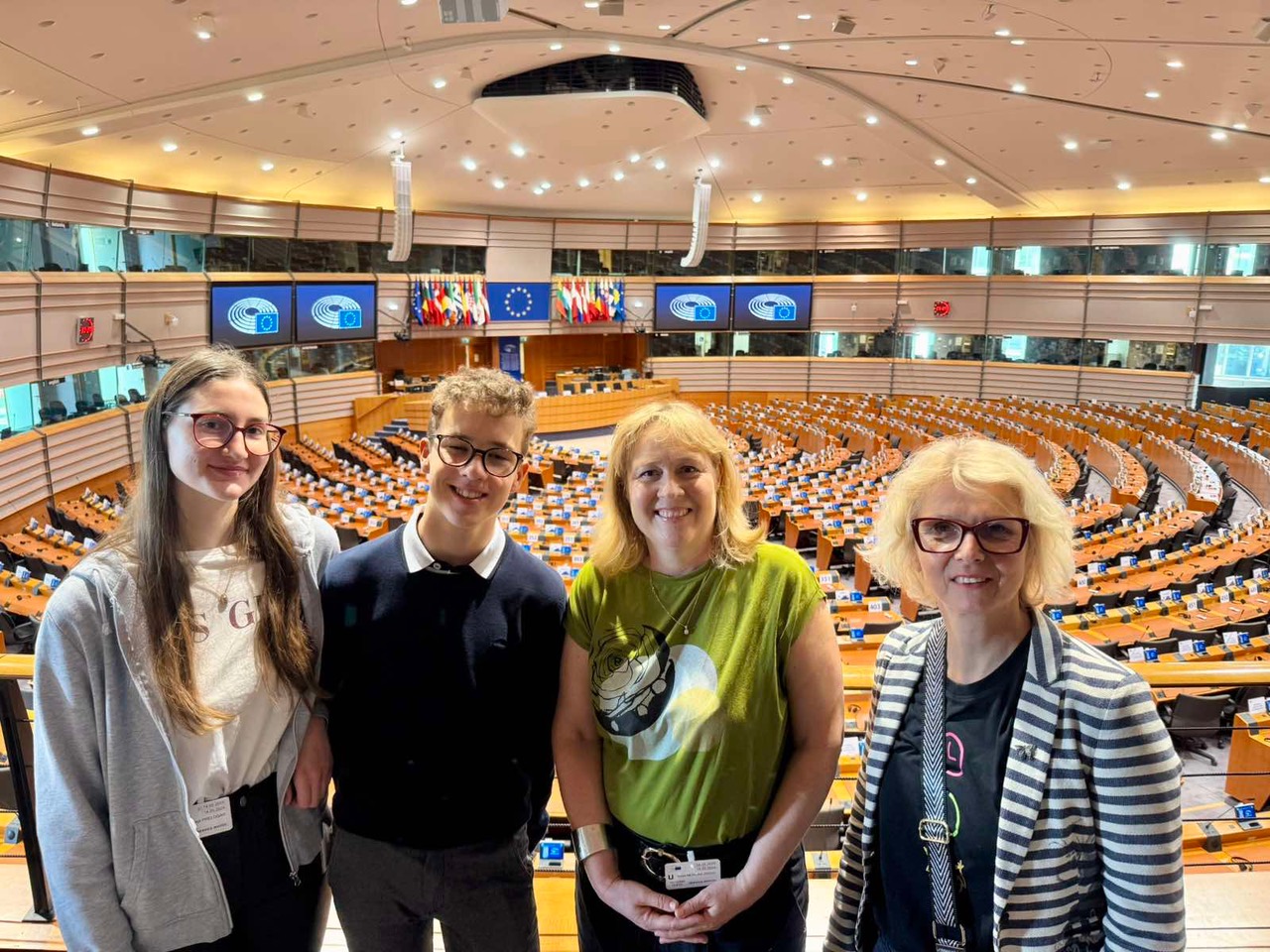 Časoris on a visit to European Parliament, 2025.