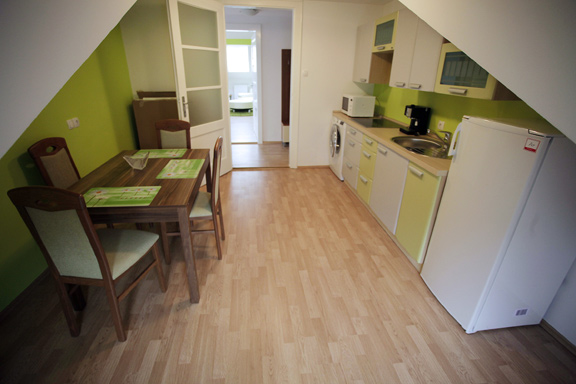 The apartment at the Residence Centre Cankarjeva run by the Public Fund for Cultural Activities of the Republic of Slovenia.
