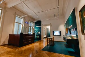 The permanent exhibition of Slovenian Banking Museum, 2021.