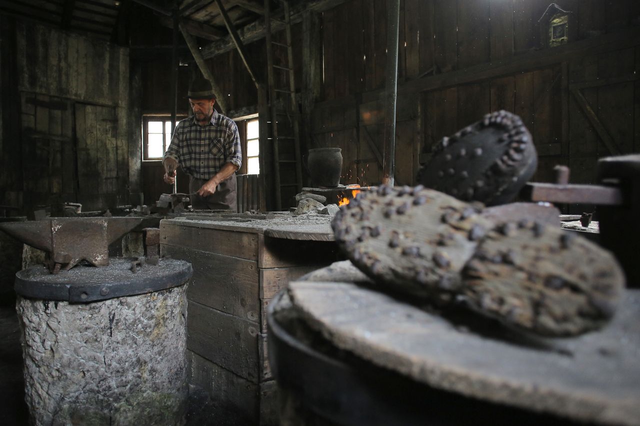 Kropa Iron Forging Museum 2017 The inside of a nail-smithy Photo Gorazd Kavcic.JPG
