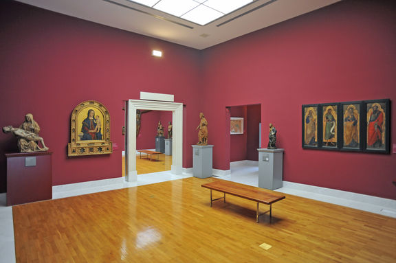 The former set up of the permanent collection of the National Gallery of Slovenia, 2013