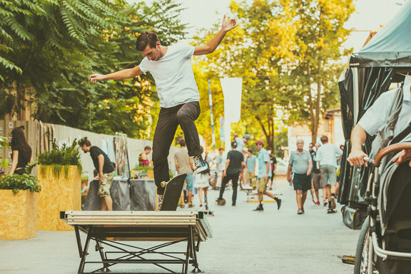 Skate sessions are a regular feature of UF Festival, 2015