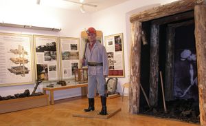 Artifacts from the <i>Black...Happy Valley</i> exhibition (Razstava Srečno...črne doline), Mining collection, <!--LINK'" 0:203--> commemorating 200 years of mining history in the region