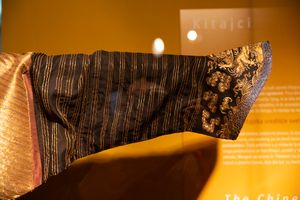 Sleeve details of the Emperor's Dragon Robe, 19th century, Qing dynasty, from the Skušek Collection, <!--LINK'" 0:11-->.
