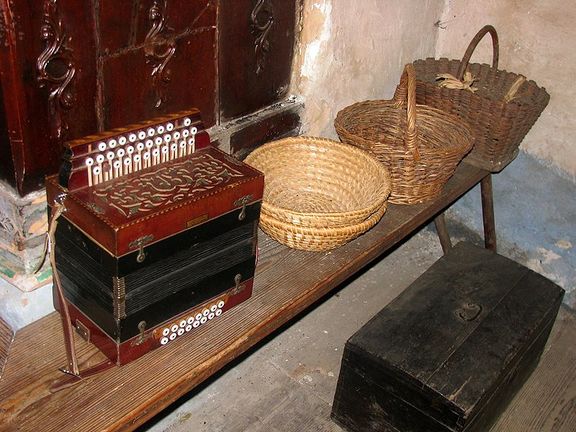 Domestic items remain in the Kavčnik Homestead, which was occupied until the 1980's, giving the feeling that the house is still inhabited
