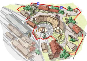 An illustrated map of the museum <!--LINK'" 0:76-->, as drawn by <!--LINK'" 0:77--> (also author of the now defunct <!--LINK'" 0:78-->)