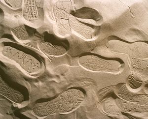<i>Landmark: Footprint</i>, 2001&ndash;2002, by Allora and Calzadilla: an artistic collaboration between Jennifer Allora and Guillermo Calzadilla (Puerto Rico). Part of the Trienal Poli/Gráfica de San Juan: América Latina y el Caribe, Puerto Rico, the Grand Prix winner of the 26th <!--LINK'" 0:198-->, 2005.