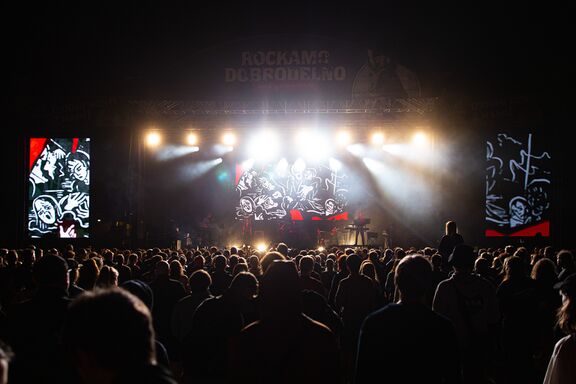 In 2023, the Gora Rocka festival hosted the internationally renowned band Laibach. Author: Marko Čuk