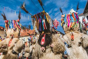 Kurent or Korant, the most known and popular traditional carnival character in Slovenia, <!--LINK'" 0:432-->, Ptuj 2023. Author: Stanko Vozel