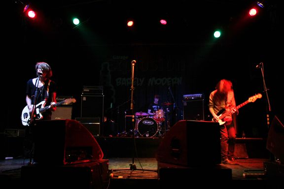 Barely Modern performing at Garage Explosion Festival, 2010