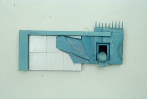 <!--LINK'" 0:145--> artwork at the exhibition <i>Time as Structure, Method as Meaning</i> at the Stúdió Galéria in Budapest, 1995