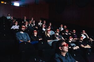 <!--LINK'" 0:766-->'s <i>Retrospective</i>, shown in stereoscopic 3D projection, at the 2nd international festival of experimental audiovisual practices <!--LINK'" 0:767--> in 2022. Author: Asiana Jurca Avci