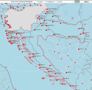 Online version (printscreen) of interactive <!--LINK'" 0:531-->, featuring events in Croatia collected by the team of <!--LINK'" 0:532--> from 2010 up to June 2021 for the <!--LINK'" 0:533--> database.