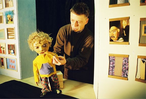 Puppets from performance Balon Velikon, 2002
