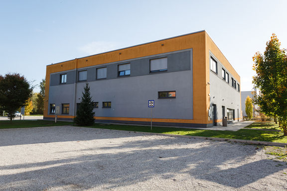 Exterior of MKC Slovenj Gradec Youth Culture Centre, 2019.