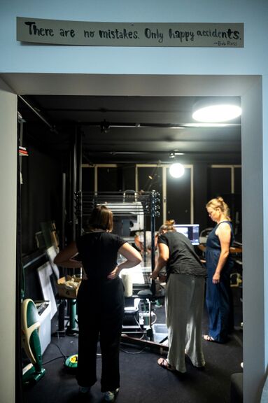 DSAF resident Naomi van Niekerk at the Finta animation studio in September 2024. Photo Katja Goljat