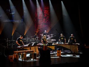 The percussion ensemble <!--LINK'" 0:393--> at the 15th <!--LINK'" 0:394-->, 2023.