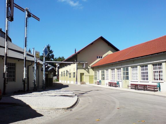 The exterior of the Railway Museum of Slovenske železnice, 2008