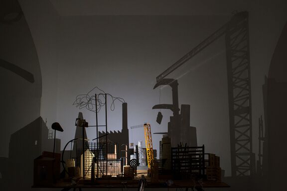 Light installation City – Sketch by artists Andrej Štular and Janez Grošelj at Lighting Guerrilla Festival in 2022, Ljubljana. Author: DK