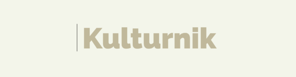 Kulturnik.si banner, light brown, 2016