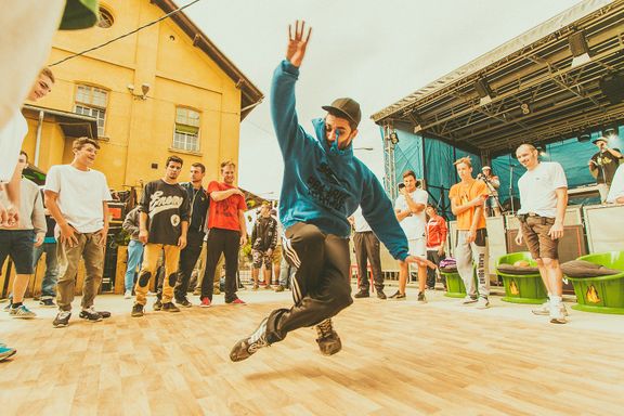 Breakdance sessions going down at Urbano Dejanje, 2016