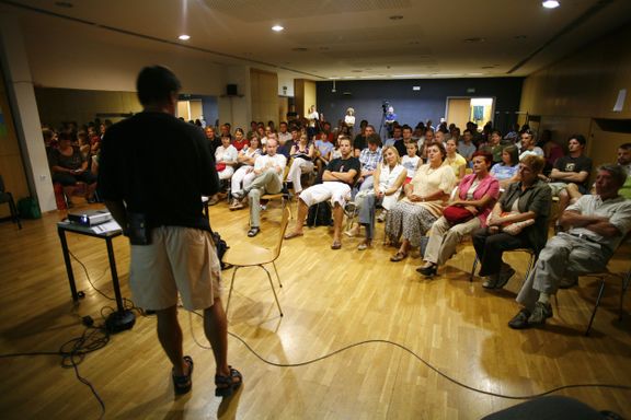 Fotopub Tribune, public debate hosted by Arne Hodalič during Fotopub Festival of Documentary Photography, 2010