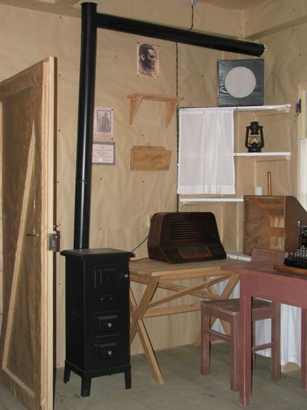 The interior of the doctors' room at the Franja Partisan Hospital, one of the many field hospitals that operated in Slovenia during the Second World War, named after doctor in charge Franja Bojc Bidovec