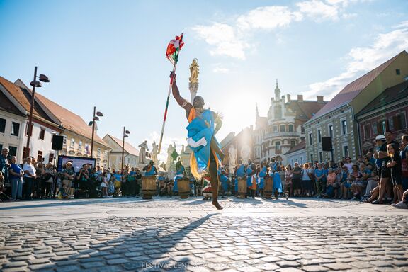 International folklore festival Folkart at Maribor's main city square, Lent Festival 2023. Author: Blaž Črnič
