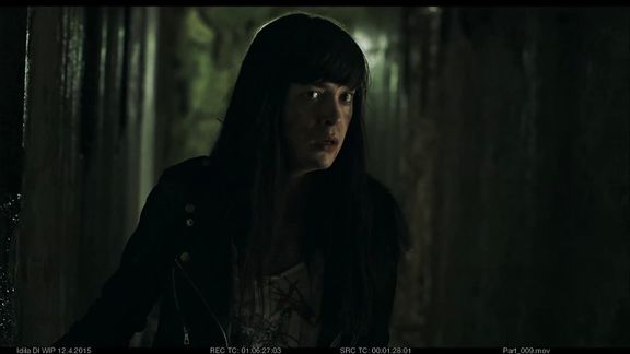 Nina Ivanišin in the lead role of the amateur photo model Zina in Idila [Idyll], a film by Tomaž Gorkič that "plays with the genre pattern of a horrifying confrontation between rural an urban". Presented also at the 68th Cannes Festival Film Market, 2015