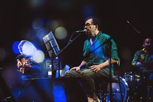 Band <!--LINK'" 0:696--> at a concert in the atrium of <!--LINK'" 0:697-->, <!--LINK'" 0:698--> 2022. Author: Ksenija Mikor