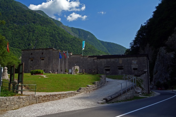 Kluže Fortress, the seat of the Austro – Hungarian garrision close behind the front line during the Battles of the Isonzo, World War I, Triglav National Park, 2014
