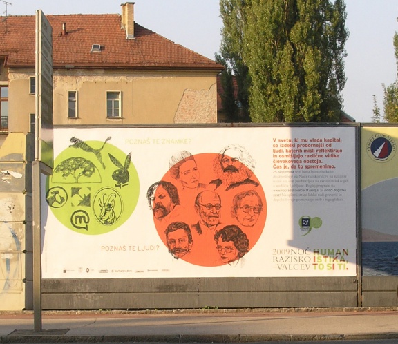 Campaign created for the Faculty of Arts, University of Ljubljana by Poper Studio, 2009