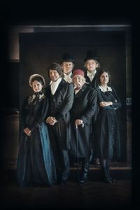 Ivo Svetina's play <i>ABC oder KRIEG, quasi una fantasia</i> directed by <!--LINK'" 0:769-->, set in the 1830s in Vienna, a meeting place of literary personalities <!--LINK'" 0:770-->, <!--LINK'" 0:771-->, <!--LINK'" 0:772-->, Vuk Karadžić. Production: <!--LINK'" 0:773-->, <!--LINK'" 0:774-->, <!--LINK'" 0:775-->, and Opera & Theatre Madlenianum, Belgrade, 2015. From left to right: <!--LINK'" 0:776-->, <!--LINK'" 0:777-->, <!--LINK'" 0:778-->, Ivan Bakjarev, <!--LINK'" 0:779-->, <!--LINK'" 0:780-->