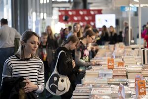 Readers visiting the Slovene Book Fair in 2024.