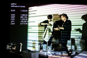 Lea Kukovič's project <i>FORSALE</i>, a conceptual artwork radicalizing the economics of theatre and providing an answer to the question of the value of theatre performances today, <!--LINK'" 0:651-->, 2021. Author: Nada Žgank