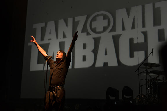 Laibach concert in Križanke, one of the most popular open-air venues in Ljubljana, 2014.