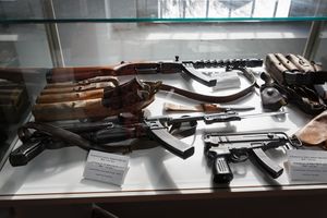 Yugoslav submachine guns exhibited at <!--LINK'" 0:83-->.
