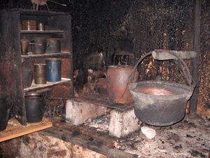 Cooking hearth in the old kitchen <!--LINK'" 0:1273-->