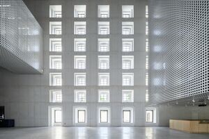 Indoors view of the Cukrarna Gallery