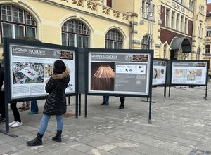The exhibition  "Memory of Slovenia: Slovenian Register – UNESCO Memory of the World" in Celje in 2024.