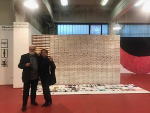 <!--LINK'" 0:1--> with his installation and the artist Dean Jokanović Toumin at the group exhibition <i>Radical Geometries</i> at the Lexart Depot in Zagreb, 2021