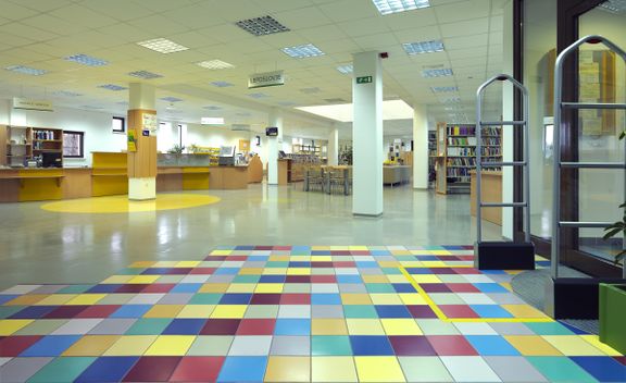 Brežice Library entrance hall, 2009