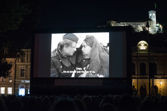 Free public screenings at Congress Square organised by Kinodvor Cinema, 2018.