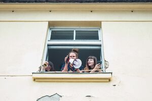 A workshop of social innovation as part of the project Pogon, 2020.