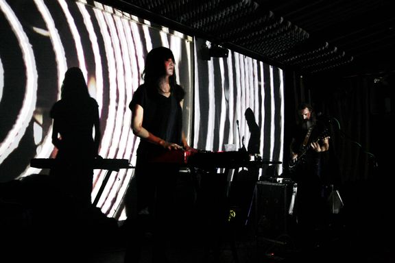 Moon Duo from San Francisco, United States, performing at Klub Gromka, organized by ŠKUC Buba Booking and Promotion, 2011