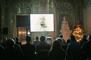 A lecture related to the centenary of the WWI in the Knights' Hall of the <!--LINK'" 0:152-->, Ljubljana, 2015