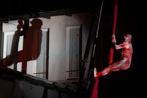 Czech Amanitas Fire Theatre, performing <i>Alice</i> as part of <!--LINK'" 0:1105--> in front of the <!--LINK'" 0:1106-->, 2014