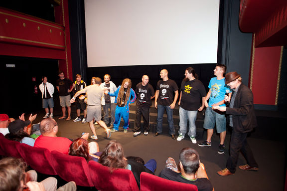 Premiere of the documentary In the year of hip hop in Kinodvor Cinema, 2011