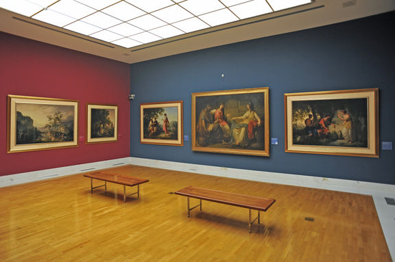 The former set up of the permanent collection of the National Gallery of Slovenia in 2013. The collection was set up anew in 2016.